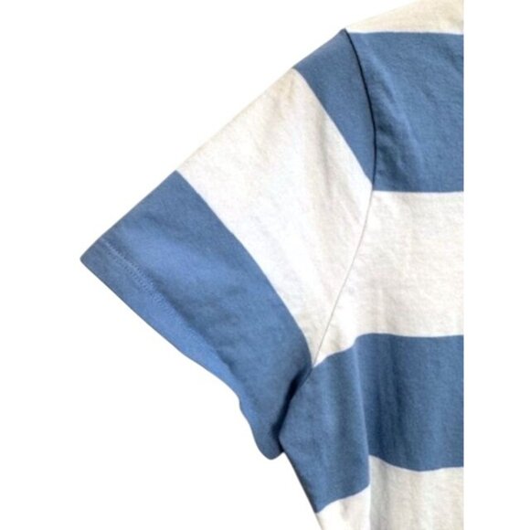 EUC Boden Womens Blue & White Striped Short-Sleeve T-Shirt US 12 - Picture 3 of 10
